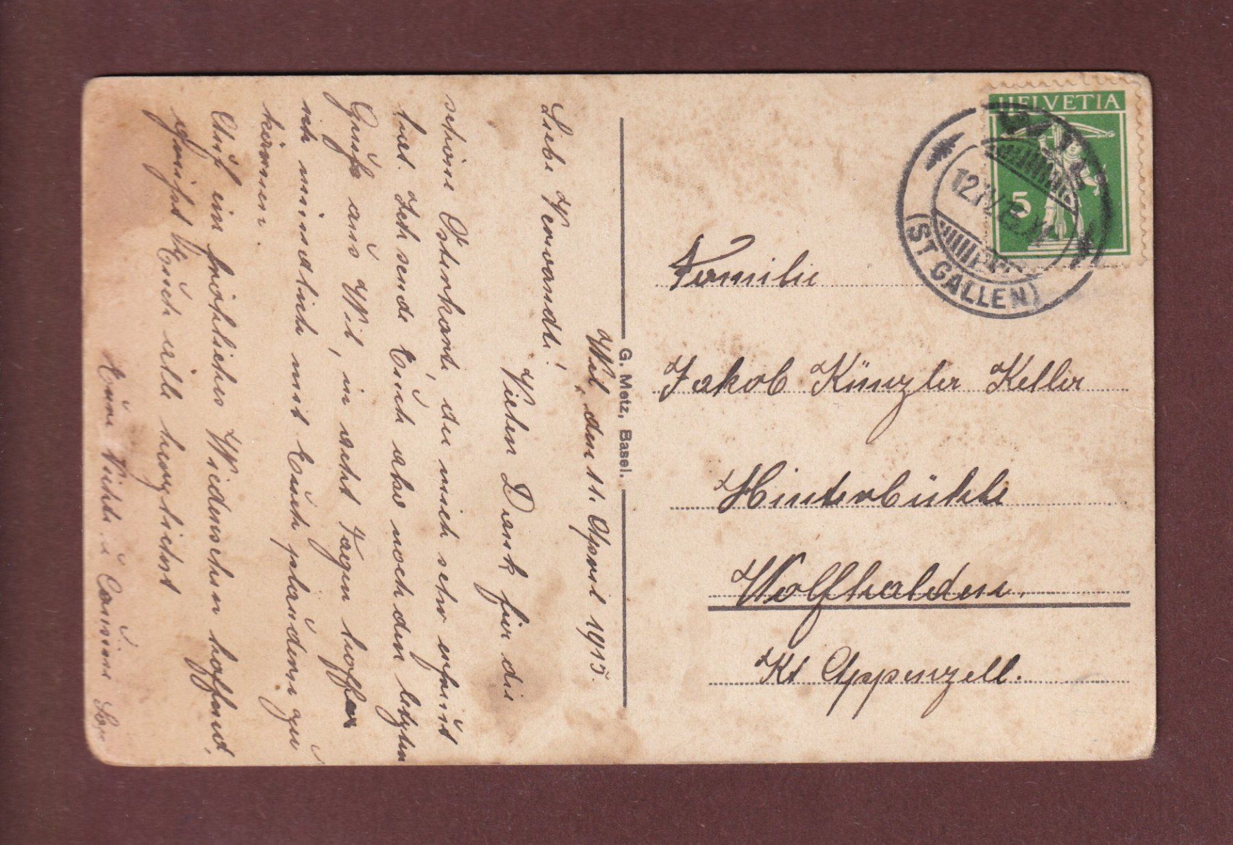Cartoline postali: WIL - 1915 – Usato da Pully venduto da nicecards-shop 1