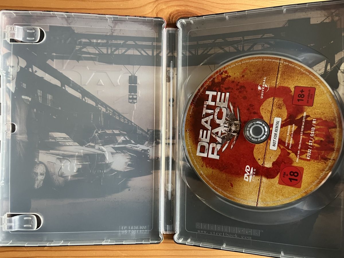 Tutti i DVDs: Death Race - Extended Version im edlen Steelbook – Usato da Inkwil venduto da RetrOhyeah_Schweiz 2
