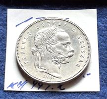 UNGARN - 1 FORINTH 1868 G.Y.F. - ERHALTUNG !