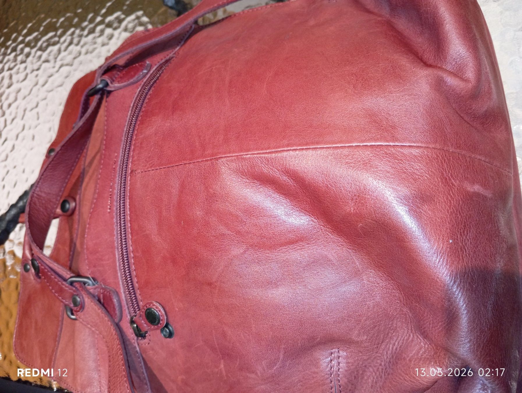 Zaini: Aunts & Uncles Leder- Rucksacktasche, weinrot – Usato da Ennetbaden venduto da abrso 4