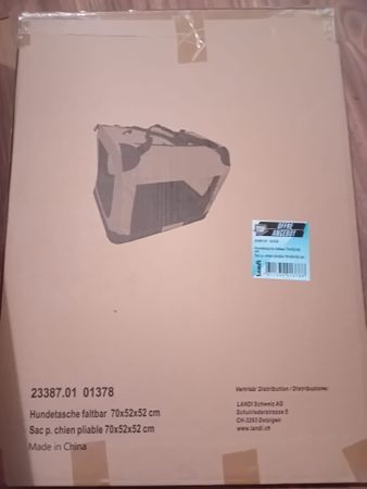 Hundetasche faltbar 70x52x52cm Neu und OVP