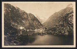 Grimsel, Blick zum Grimselhospiz, Seepar