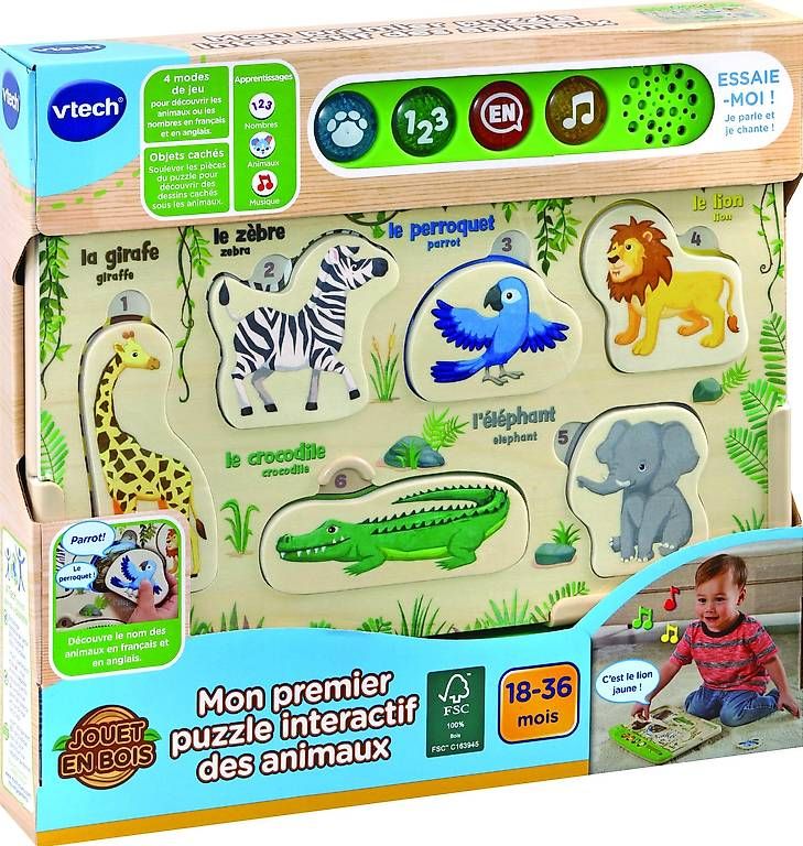 Vtech Giocattoli: VTech Interaktives Tierpuzzle – Nuovo e nell'imballaggio originale da Dottikon venduto da 2te-Chance