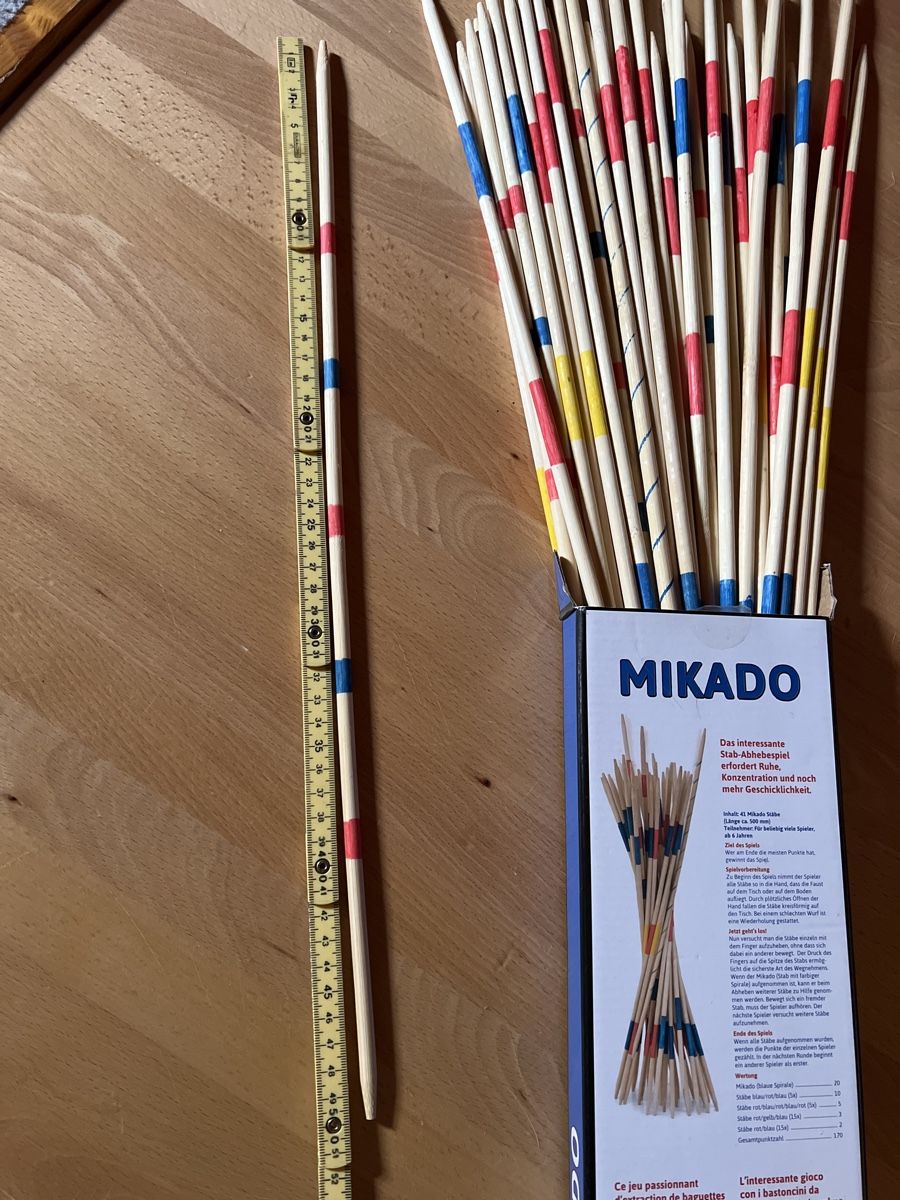 Giochi: Grosses MIKADO-Spiel / NEU – Nuovo e nell'imballaggio originale da Kirchberg BE venduto da Bergdorf16 7