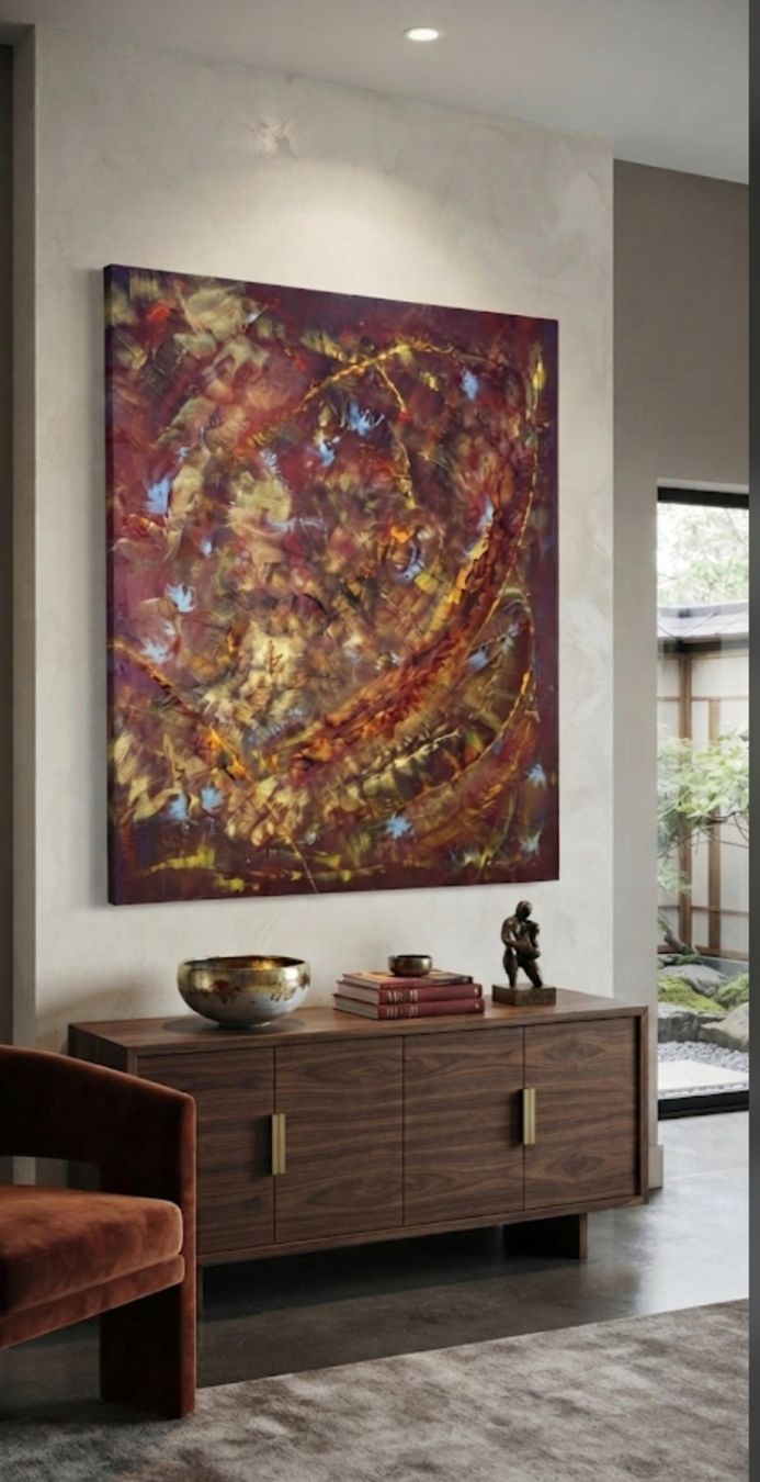 Dipinti: Gemälde " Aura der Erde" handmade 80×100×4 – Nuovo (secondo la descrizione) da Riehen venduto da Steinbock1970