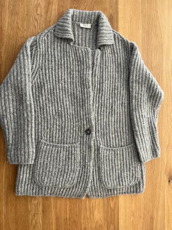CLOSED langer Alpaka-Cardigan grau Gr. XS