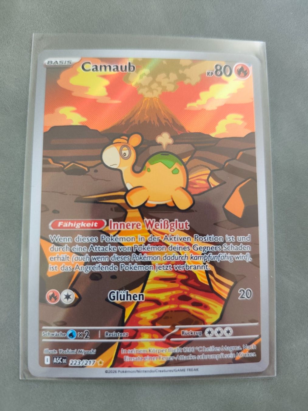 Pokémon Sammelbilder & Trading cards: Camaub 223/217 ASC DE – Gebraucht aus Bubikon von el-ectronico