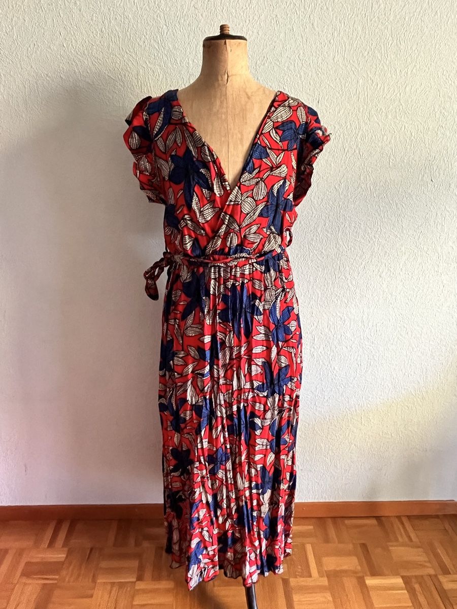 Vestiti: Robe rouge et bleue imprimé wax T44 – Nuovo (secondo la descrizione) da Genève venduto da ct_fqr8