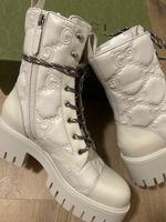 Gucci AUTHENTIC GG Boots, Leder Stiefel GG