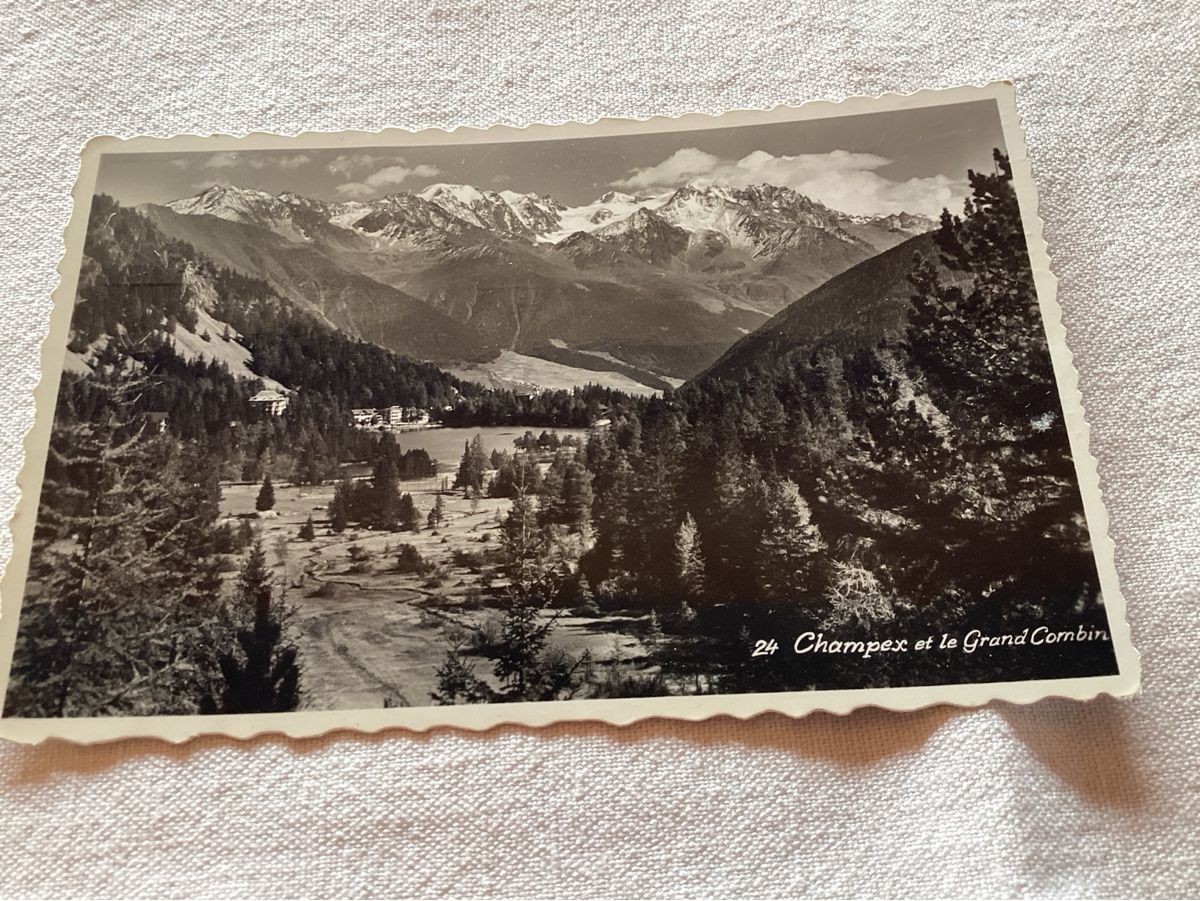 Cartoline postali: Champex 1956 – Usato da Luc (Ayent) venduto da Rebouille