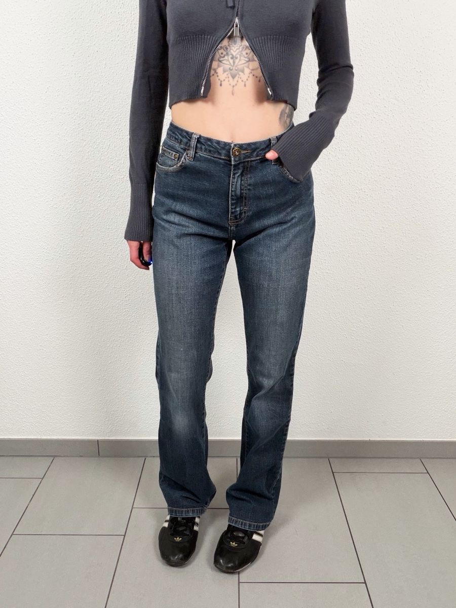 Jeans: Bootcut Jeans y2k  Size 40, Dark Blue – Usato da Knonau venduto da Grapesvintage 1
