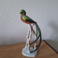 Porzellan Figur, Vogel, Quetzal, Vogelfigur, RAR