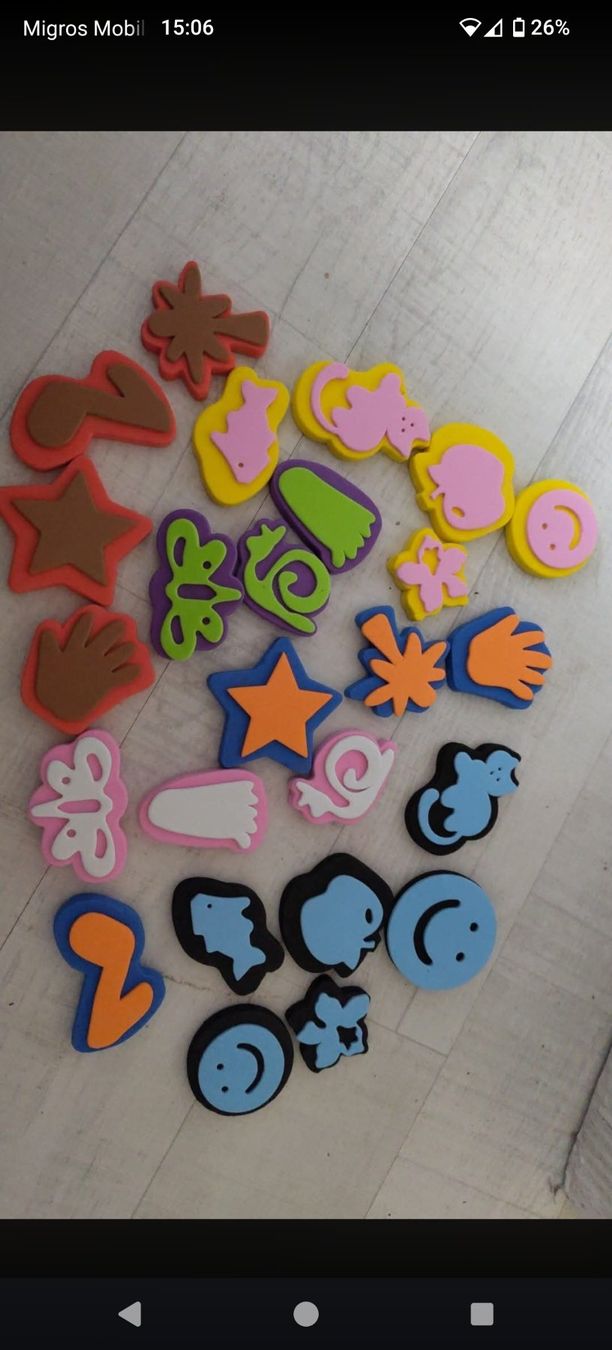 Kit bricolage: 23 Pack Moosgummi Stempel neu – Nuovo e nell'imballaggio originale da Leuggern venduto da Pummi19 2