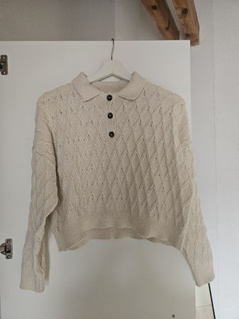 Strickpullover Mango beige in Grösse S