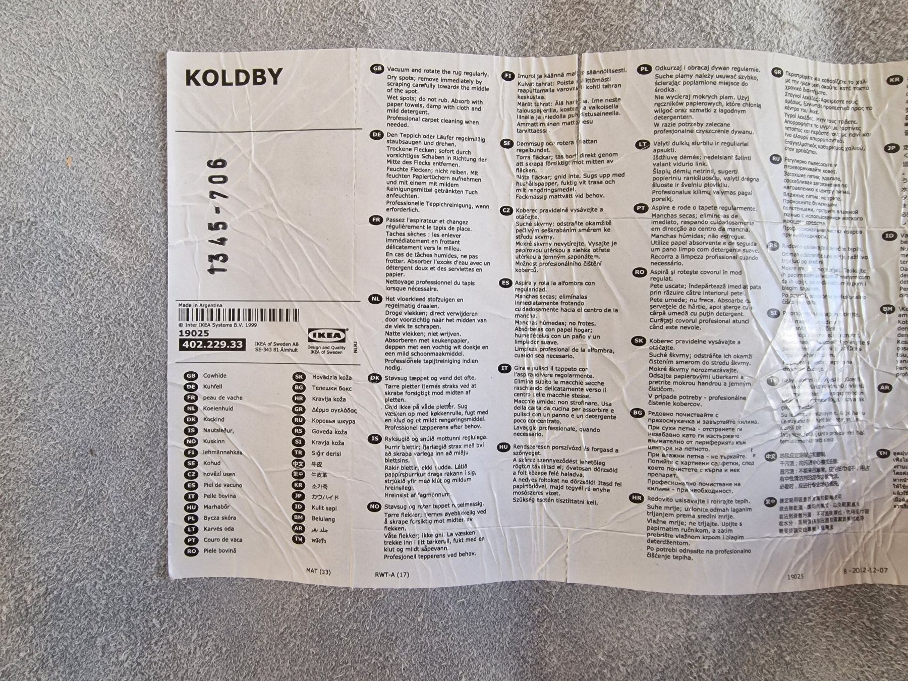 Ikea Tapis: KOLDBY Kuhfell von Ikea – Neuf (Voir description) à Wangen ZH par SIBIRO 5
