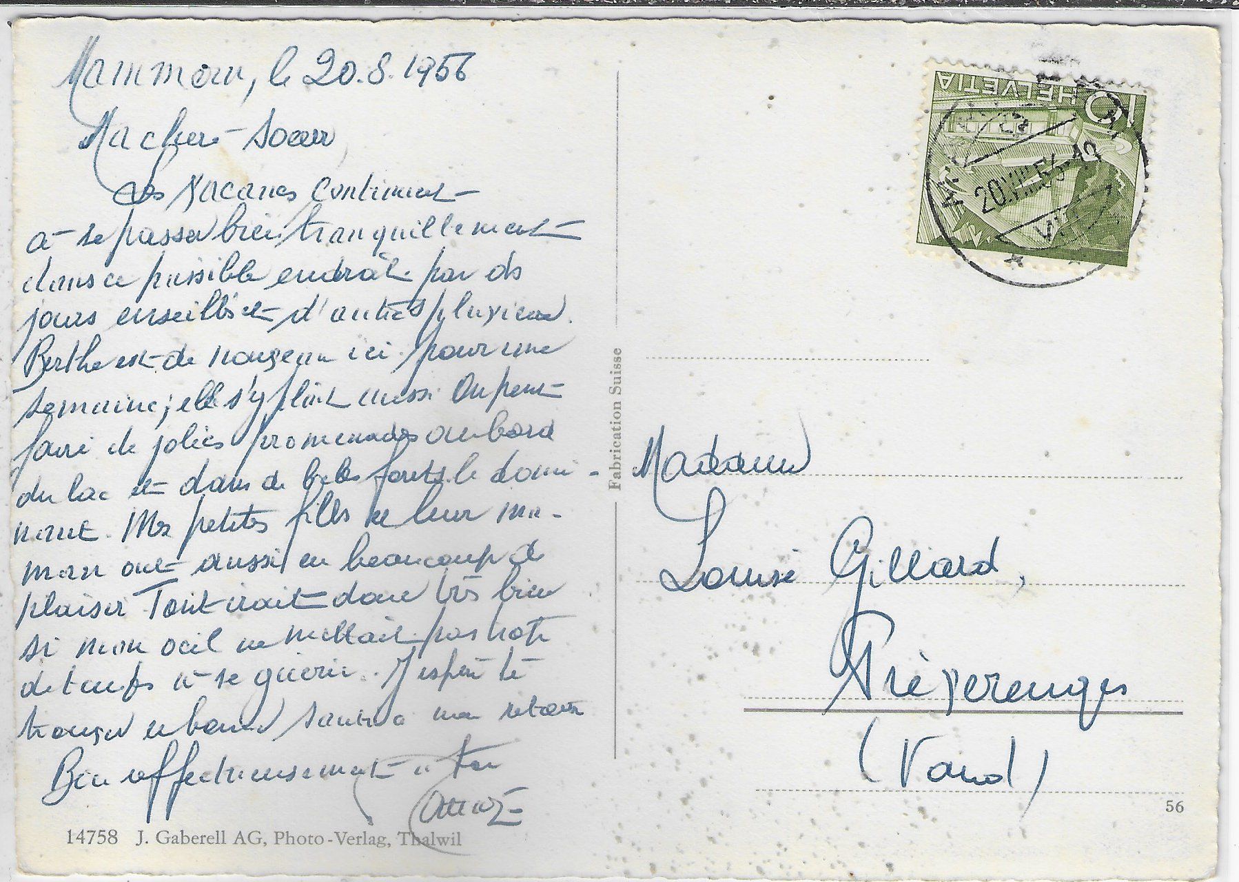 Cartoline postali: Kuranstalt Mammern am Untersee – Usato da Ettingen venduto da Kartenplanet 1