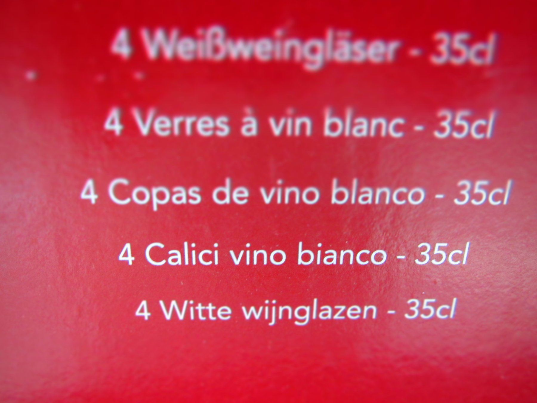 Gläser: 4 VERRES A VIN EN CRISTAL NEUF – Neu und originalverpackt aus Murten von Selliot 1
