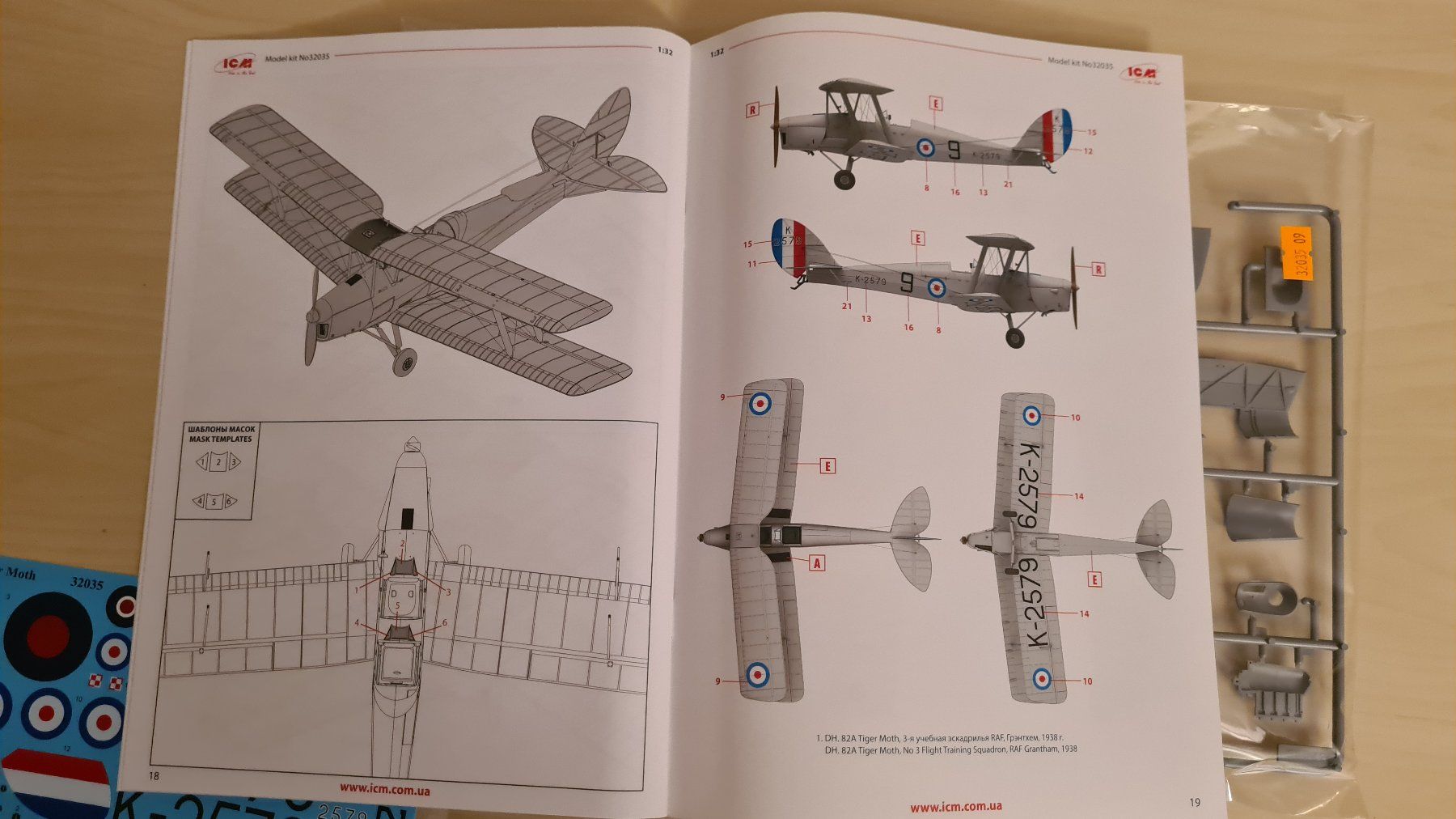 Kit di modellismo & Modellini statici: 1:32 DH-82A Tiger Moth - ICM 32035 – Nuovo (secondo la descrizione) da Bassersdorf venduto da jackbmw 4