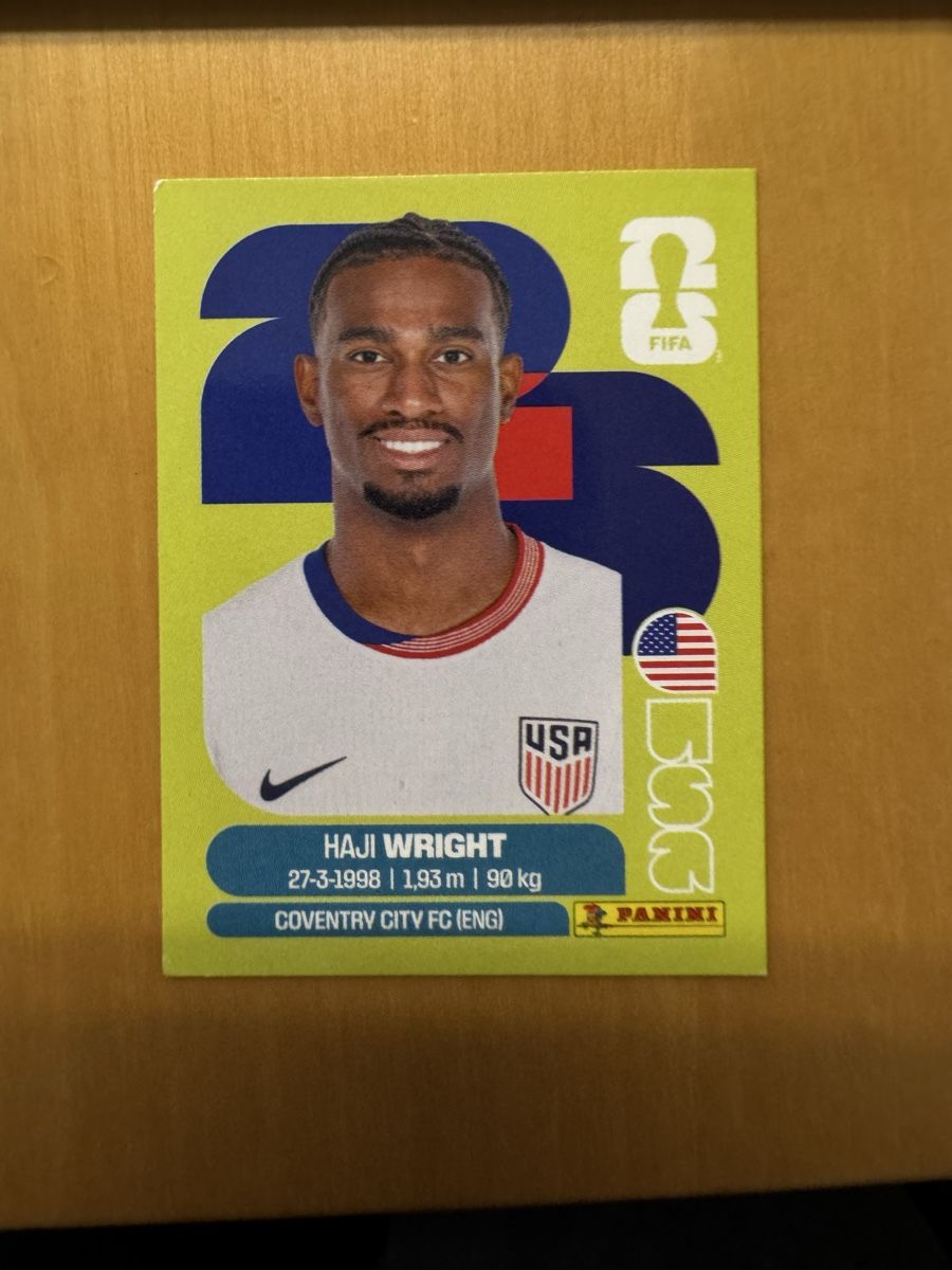 Panini Carte collezionabili: Panini WM 2026 - USA 19 - Haji Wright – Usato da Eschenbach SG venduto da Grummelzwerg