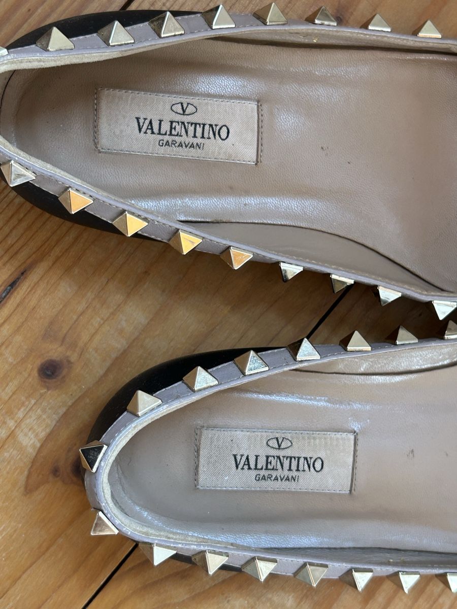 Valentino Scarpe da donna: Valentino Black Stud Ballerina – Usato da St.Josefen venduto da lop_lh8d 5
