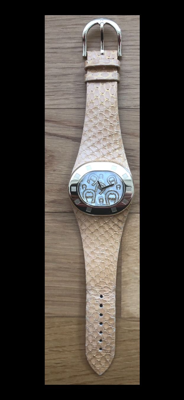 Aigner Bracciali & Braccialetti: Aigner Uhr, Lederarmband – Usato da Oberwil BL venduto da J.L.