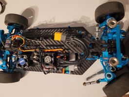 RC Car Chassis Carbon mit Elektronik gebrauchter Zustand