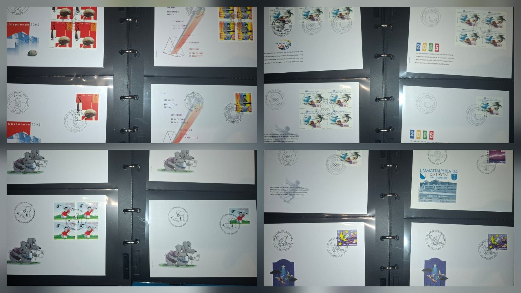Alle Briefmarken: Diversr FDC / 4er Blocks / gute erhaltung – Gebraucht aus Balgach von SIMEON27 3