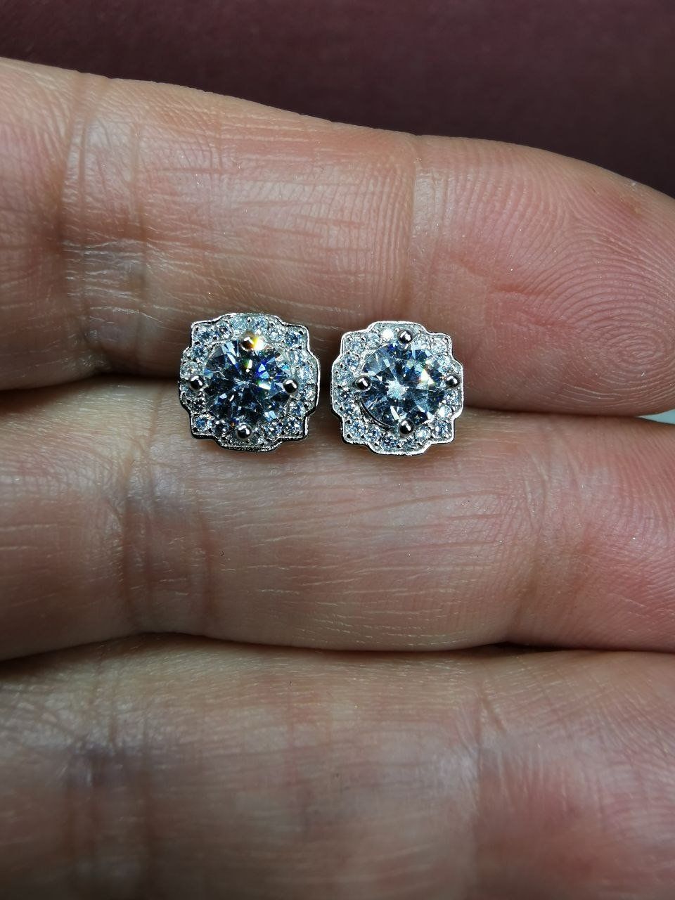Orecchini pendenti & Orecchini a lobo: Boucles d'oreille argent avec zircons – Nuovo e nell'imballaggio originale da Reconvilier venduto da Tsma67 8