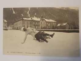 Ansichtskarte Sports d'hiver Schlittenfahren ungelaufen R30