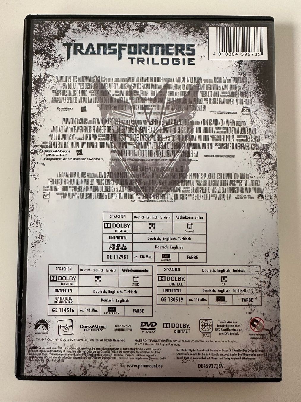 Tutti i DVDs: Transformers Trilogie, 3 DVD's – Usato da Herznach venduto da SusanneB0102 1