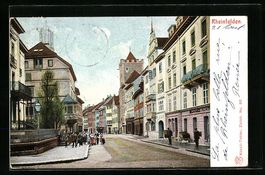 Rheinfelden, Strassenpartie mit Geschäf