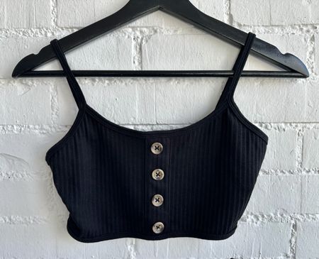 Schwarzes Crop-Top von Missguided / Gr.  38