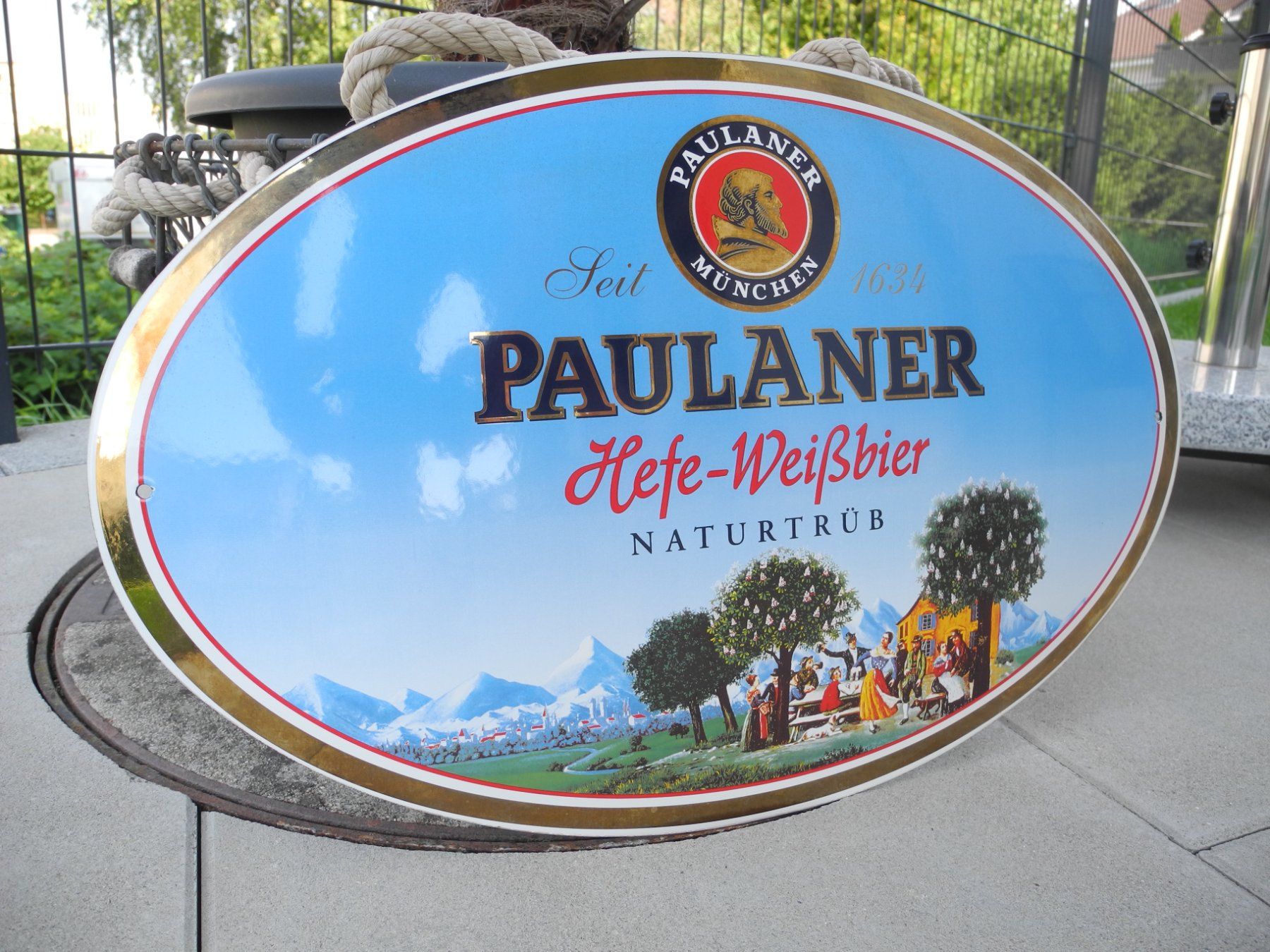 Insegne: PAULANER EMAILSCHILD NR. 2 – Usato da Reinach AG venduto da Huckleberrysix 1