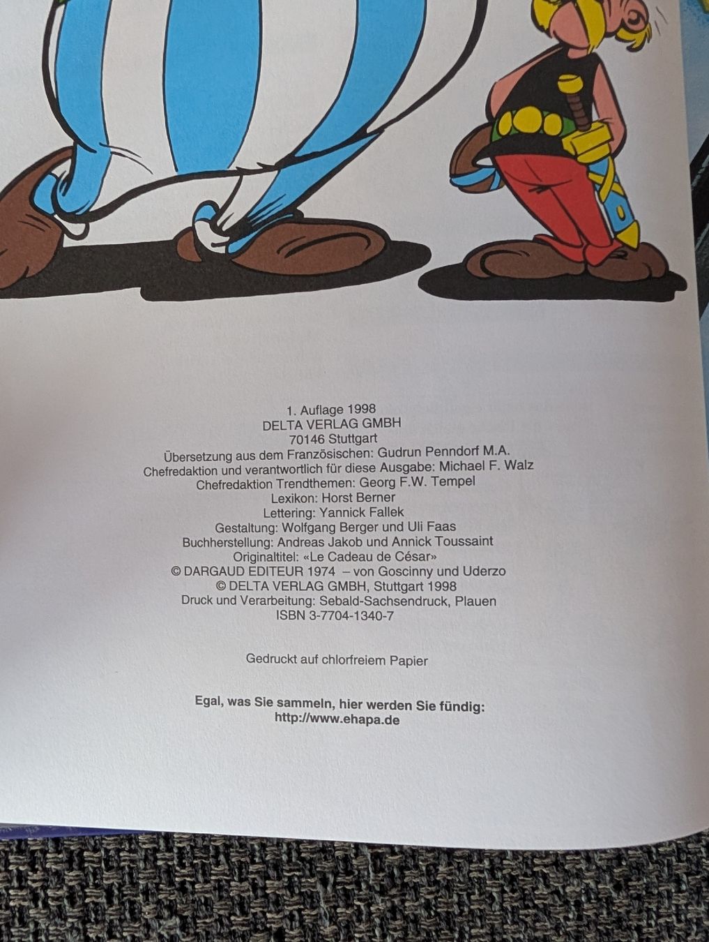 Fumetti: Asterix - Das Geschenk Cäsars - Werkedition mit Lexikon – Usato da Nänikon venduto da Haexli_70 1