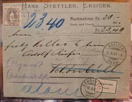 Stehende Helvetia 89A Kat. 500.- Ersingen - Schönbühl