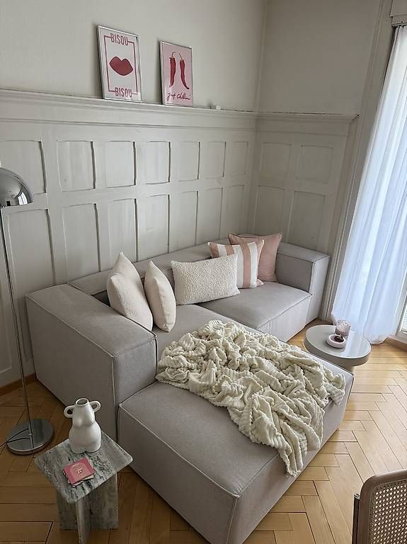 Sofas: Ecksofa hellbeige Vernon – Neuf avec emballage d'origine à Staad SG par eme_6pcq 1