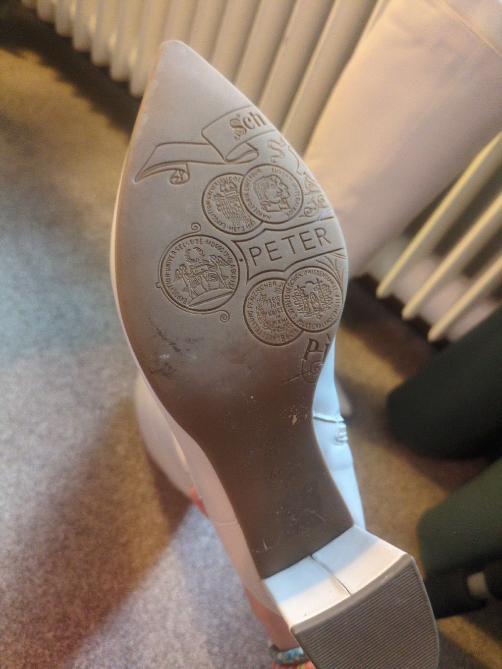 Scarpe da donna: Schicke Lederstiefel Gr. 40 - weiß 60s  – Usato da Zürich venduto da ellen_s 1