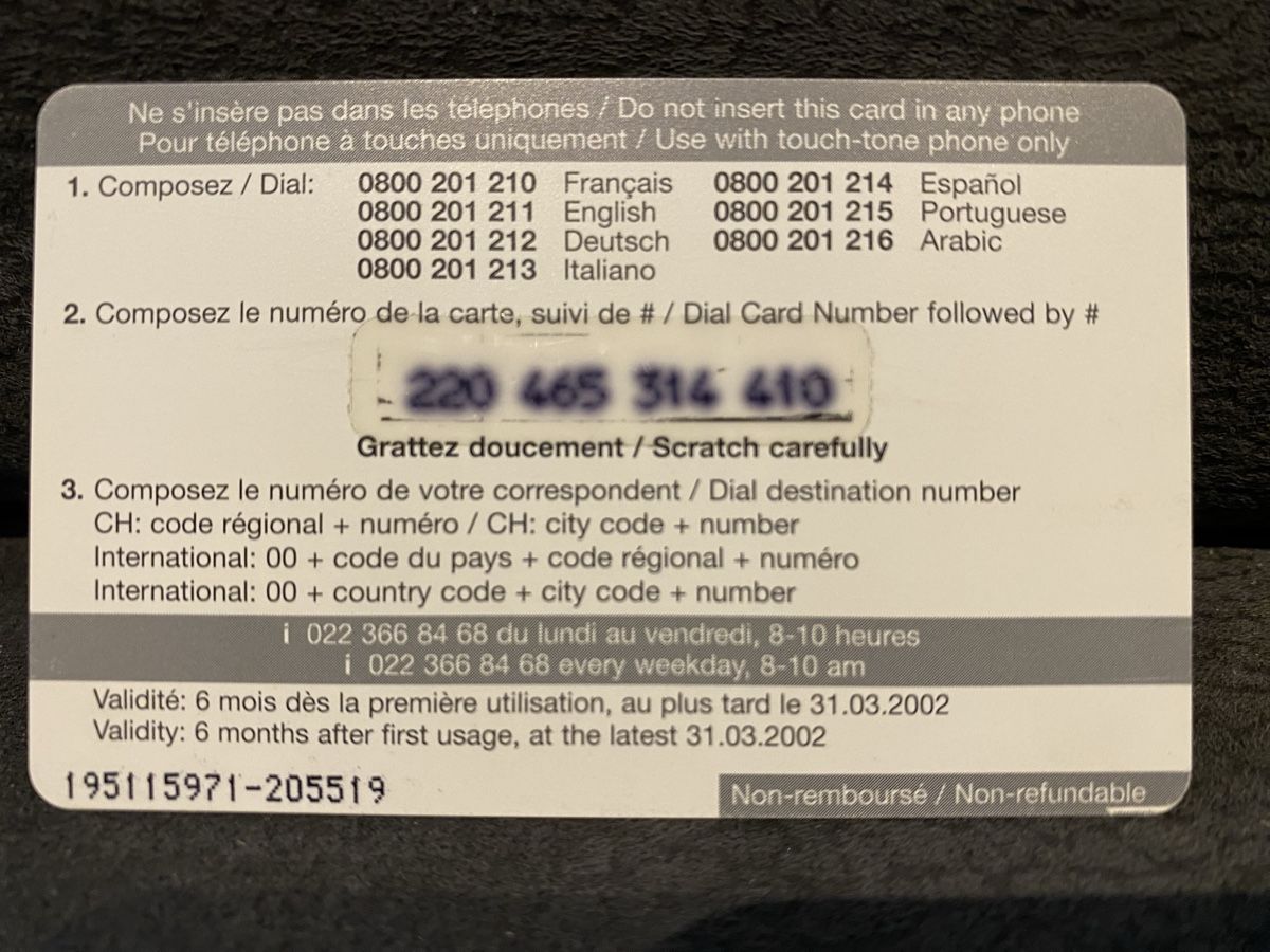 Schede telefoniche: Carte – Usato da Lausanne venduto da babacard10 1