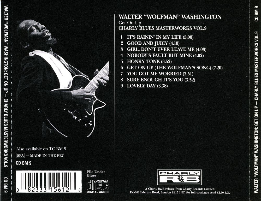 CD: Blues CD: Walter "Wolfman" Washington "Get on up" (Charly) – Usato da Hochfelden venduto da mue_lhm9 2