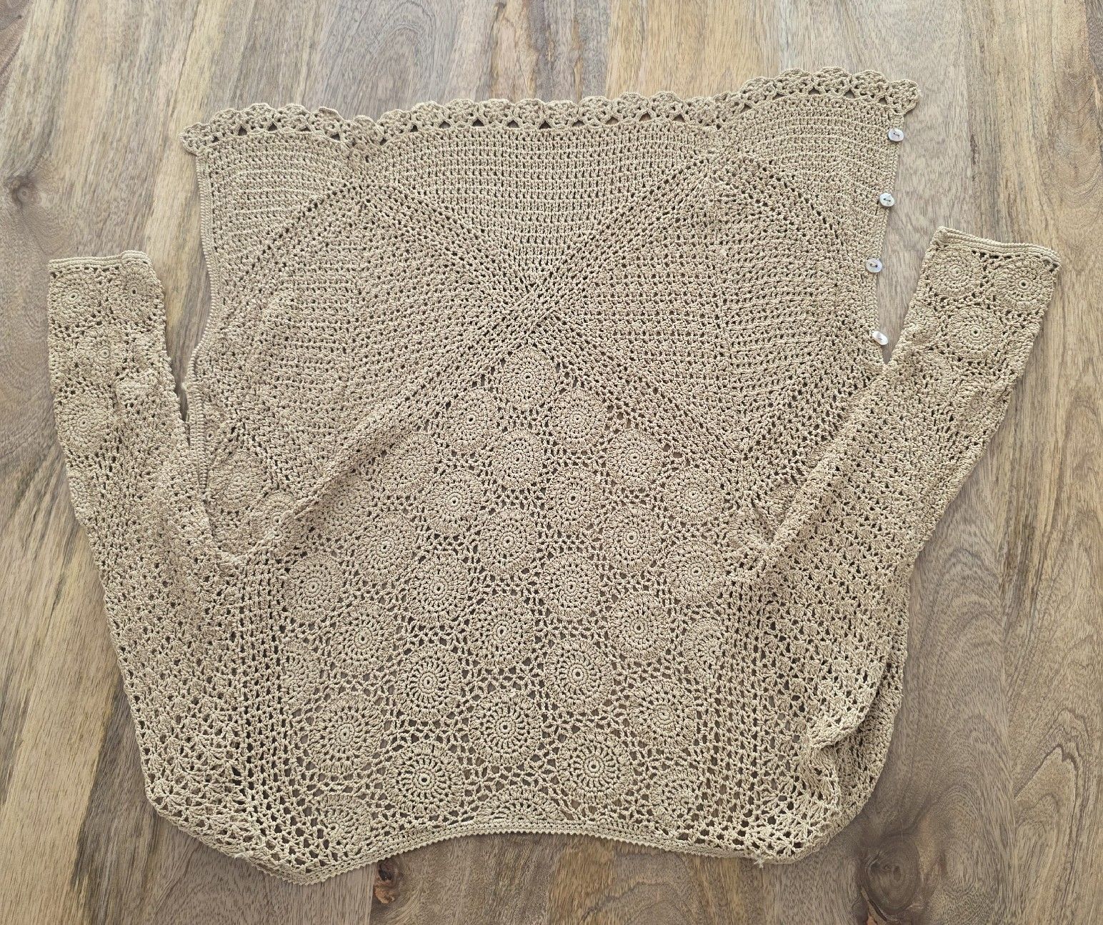 Giacche: Gehäkelte Sommer Strickjacke, Grösse XS, gebrauchte – Usato da Rheinsulz venduto da Gilea 1