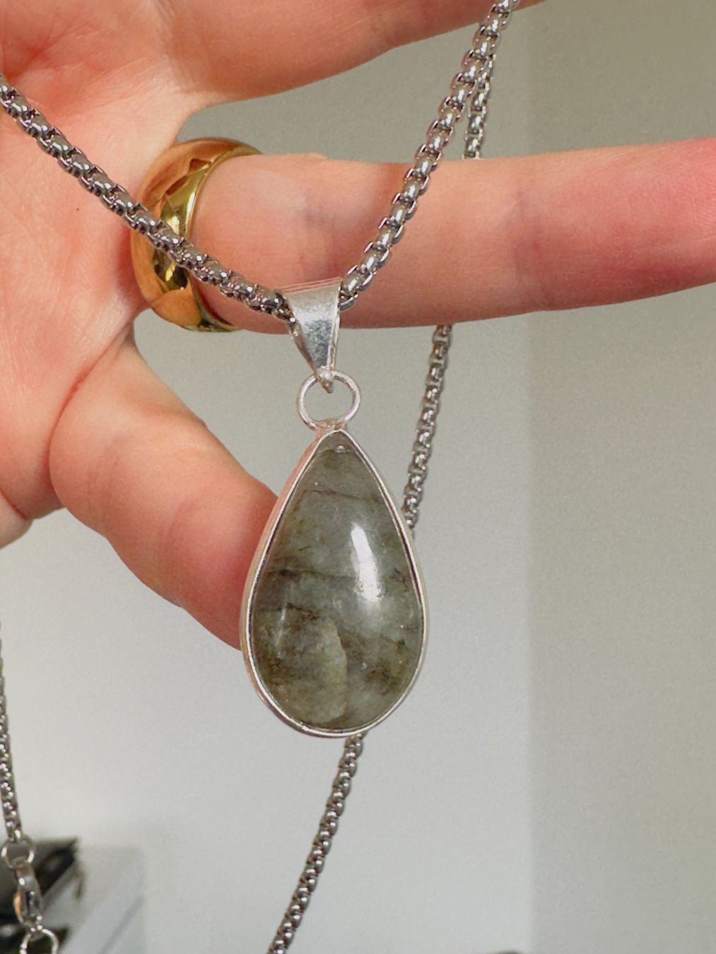 Catenine: Fashionable labradorite necklace – Nuovo e nell'imballaggio originale da Genève venduto da AGBERG 4