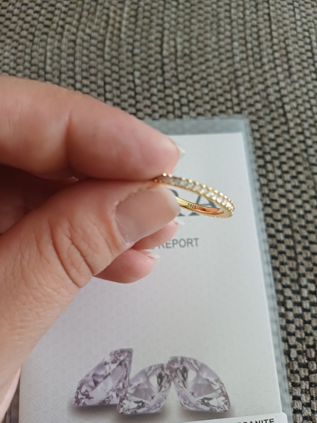 Ringe: Ring mit Moissanite, GRA Zertifikat, goldfarben – Neu (gemäss Beschreibung) aus Ostermundigen von Loulilou86 2
