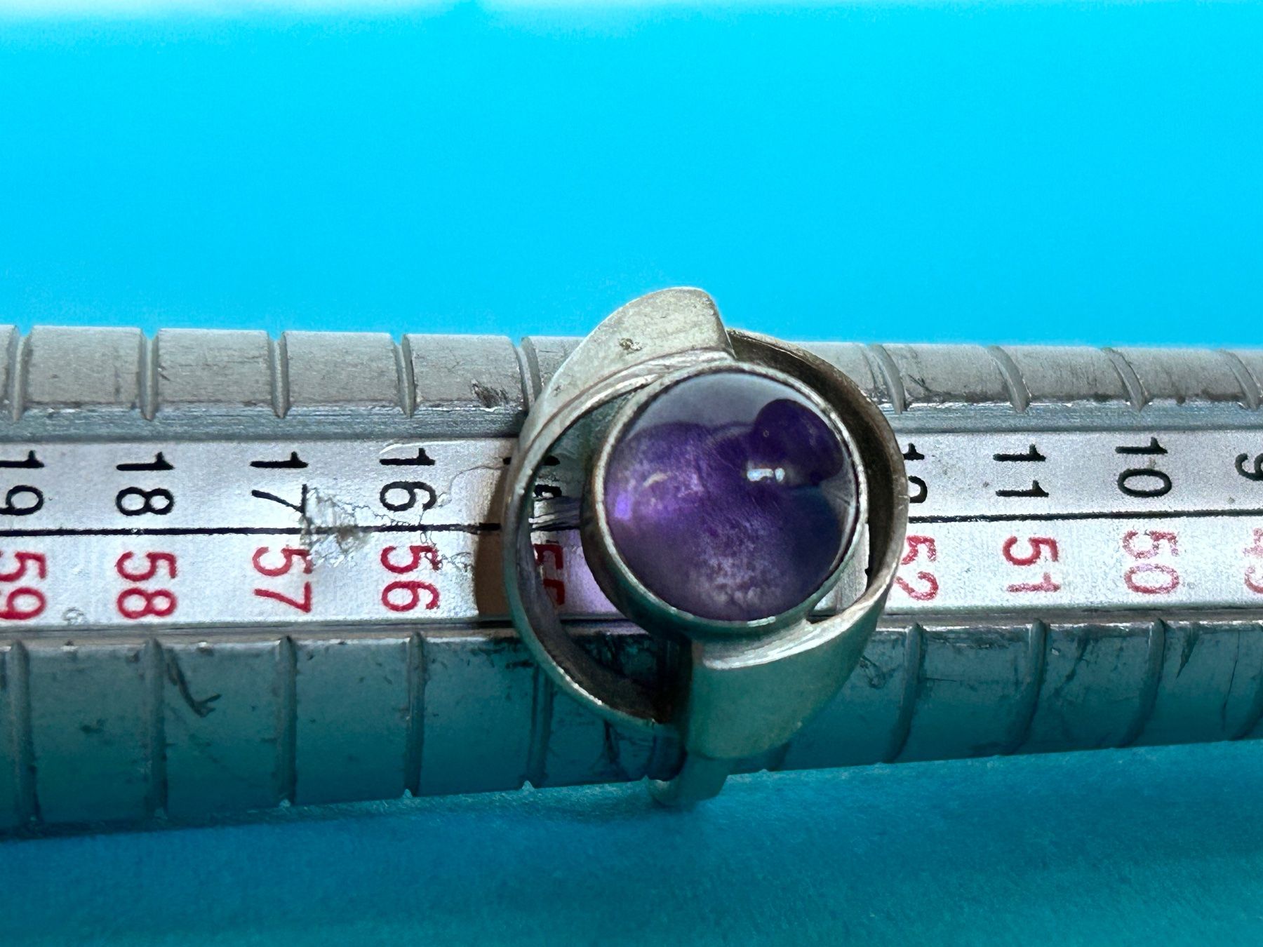 Anelli: silberring VIOLETTE Amethyst KUGEL (54) – Usato da Dittingen venduto da Bellevista 9