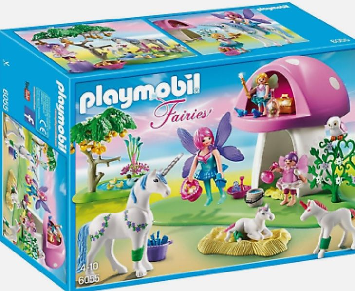 Playmobil 6055 Fairies Feen Elfen Pilz Haus Einhorn (Gebraucht) in Belp ...