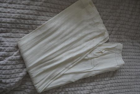 Ensemble vintage blanc cassé