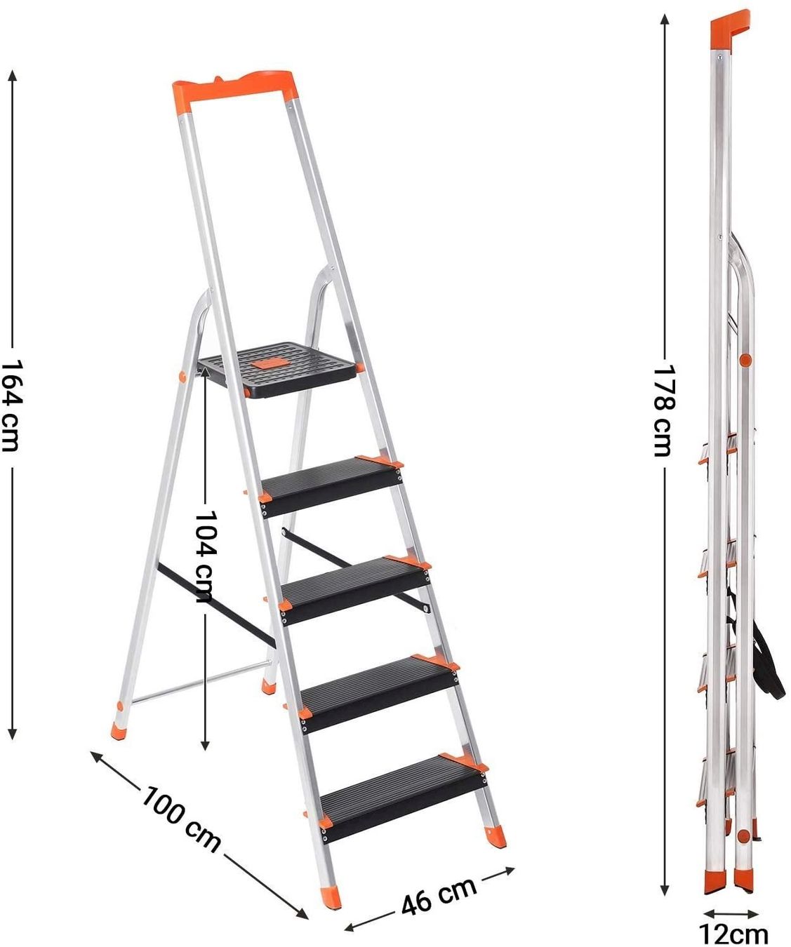 Scale: Alu Leiter 5x12 cm breite Stufen – Nuovo e nell'imballaggio originale da Bottighofen venduto da zaap 1