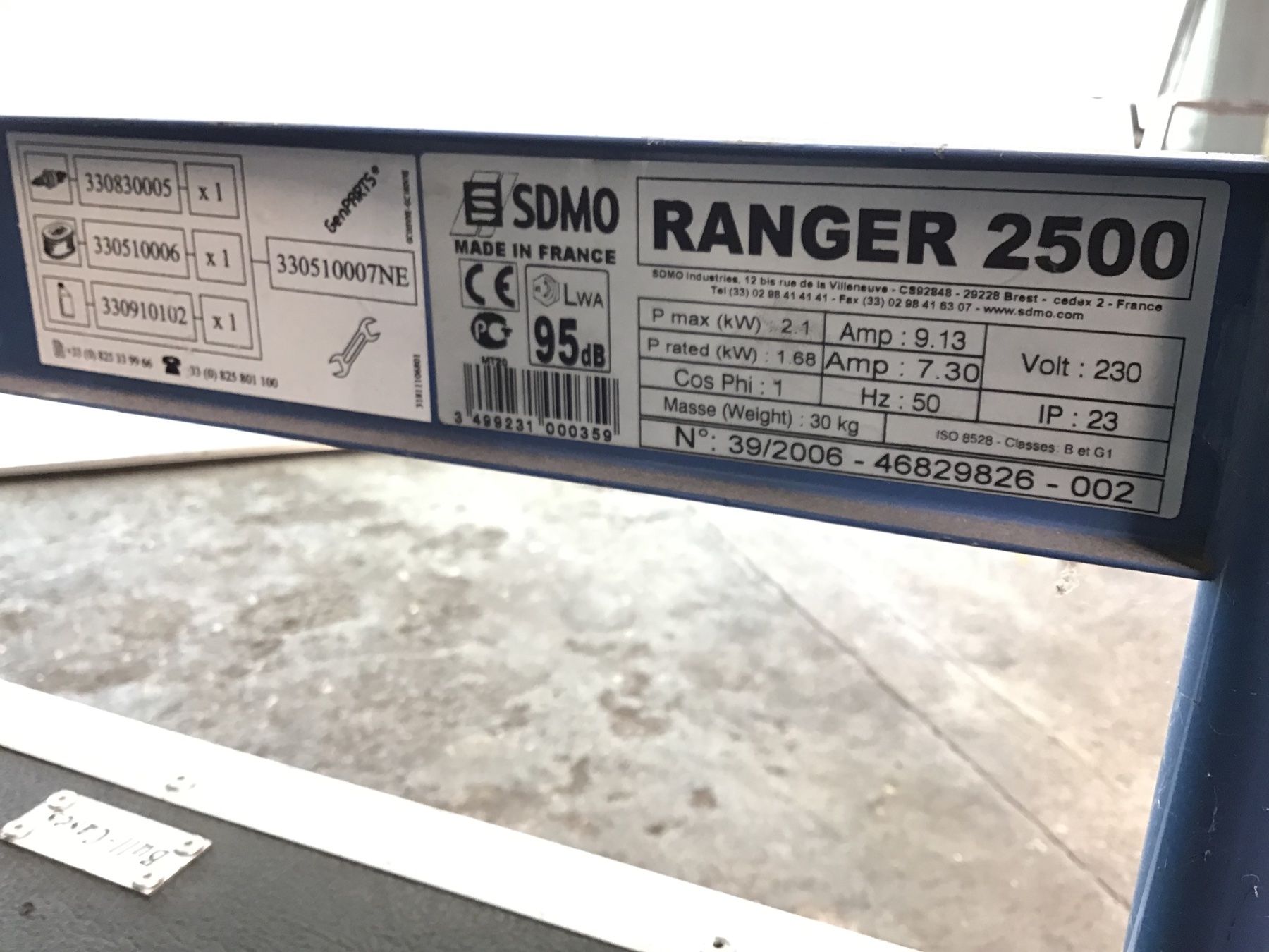 Stromgeneratoren: Stromgenerator SDMO Ranger 2500 – Gebraucht aus Leuggern von stagem 5