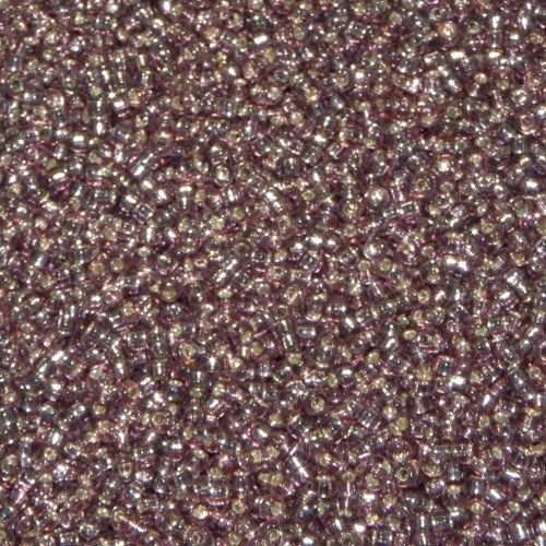 Perlen (unechte): Saatperlen Miyuki Smoky Amy Silver Lined 3mm – Neu und originalverpackt aus Klingnau von SilberwindArt