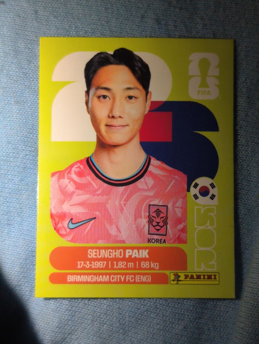 Panini Cartes à collectionner: Seungho Paik KOR 14 – Neuf avec emballage d'origine à Lausanne par KarolyneBaiao