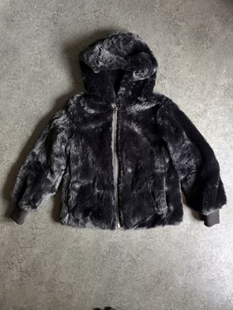 Kunstfell Jacke United Colors of Benetton schwarz Gr. XS